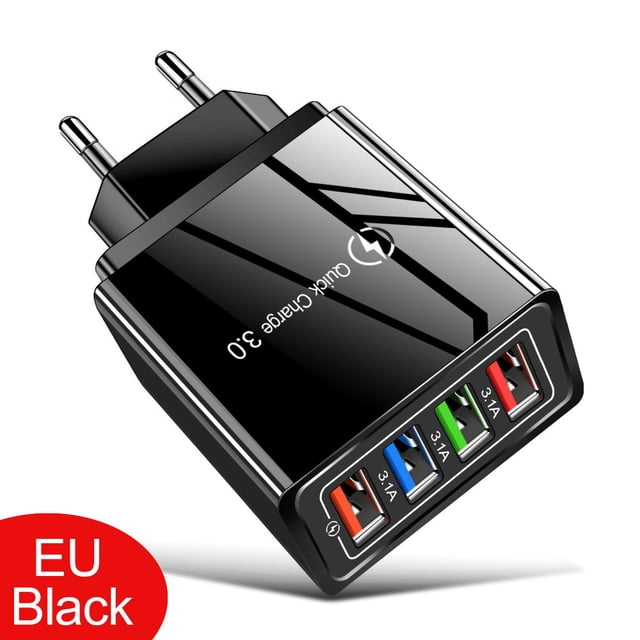 Cargador USB de carga rápida 3,0 para iPhone, carga rápida de pared para Samsung S10, enchufe, Xiaomi, Mi Huawei, adaptador de cargadores de teléfono móvil Tan Jianjun unisex