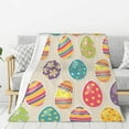 thumbnail image 2 of Yibo Bunny Flower Blanket Flannel Soft and Comfortable Anti-static Bed Sofa Blanket, 2 of 6