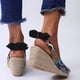 thumbnail image 5 of Verano Color sólido Baotou Sandalias de cuña diarias serpentinas para mujer Zapatos de mujer Wmkox8yii shjk1870, 5 of 9