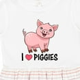 thumbnail image 4 of Inktastic I Love Piggies Cute Pig Girls Toddler Dress, 4 of 5