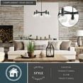 thumbnail image 2 of Marshall 5 Light LED Compatible Black Transitional Chandelier Clear Globe Glass, 2 of 12