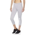 thumbnail image 1 of Pantalones atléticos de compresión Capri de marca Reebok para mujer, gris, mediano, 1 of 4