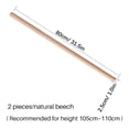 thumbnail image 4 of Wooden Sticks Yoga Rod Posture Correction Sticks Body Stretching Tool 2 Pcs Wooden Sticks Posture Correction Stretching Tool Yoga Rod With Stick Buckle For Man Women Dancer Body, 4 of 8