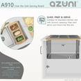 thumbnail image 4 of Azuni 18" Kitchen Sink Bamboo Serving Board Set with 3 Containers A910, 4 of 10