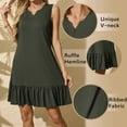 thumbnail image 3 of Anyshow Women's Ruffle Hem Dresses Summer Casual Loose Sleeveless Beach Tank Sundress 2025, 3 of 9