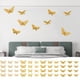 thumbnail image 1 of Pegatinas de Pared de Mariposas: 12 Piezas de Mariposas Doradas Decorativas, Ideales para Cumpleaños y Fiestas. Pegatinas Extraíbles., 1 of 7