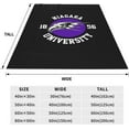thumbnail image 4 of Niagara University Blanket Large Luxury Fleece Soft Anti-Static Anti-Pilling Flannel Bed Blanket, 4 of 5