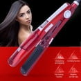 thumbnail image 3 of Ceramic Fast Heat Dry Wet Dual Use Electric Steam Hair Bangs Curler Straightener, 3 of 7