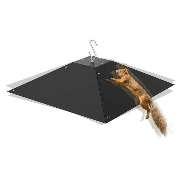 Metal Squirrel Baffle Hanging Squirrel Proof Baffle for Bird Feeder Weather- Squirrel Guard for Outdoor Hanging