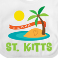 thumbnail image 4 of Inktastic I Love St. Kitts Boys or Girls Baby Bib, 4 of 4