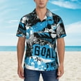 thumbnail image 4 of Goofa Football Time Hawaiian Shirt for Men, Unisex Summer Beach Casual Short Sleeve Button Down Shirts,Aloha Tropical Floral print shirt-, 4 of 9