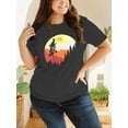 thumbnail image 2 of XCHQRTI Beach Shirts Women's Plus Size Graphic Tees Sunrise Sunset T-Shirts Casual Short Sleeve Vacation Tshirt, 2 of 9