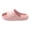 Pink, variant on Womens Mens Shower Slippers with Arch Support and Holes Summer Comfortable Waterproof Bathroom Slides Eva Lightweight Non Slip House Shoes for Indoor and Outdoor