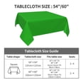 thumbnail image 7 of Wukai Green Waterproof Tablecloth for Kitchen Dining, Fits Square Tables for 2-4 Seats -60"x60", 7 of 7