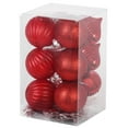 thumbnail image 5 of SLEETLY 28pk Red Ornaments for Christmas Tree Holiday Xmas Decorations, Shatterproof Plastic 3.15 Balls, Icicles and Snowflakes, 5 of 5