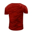 thumbnail image 3 of CIENVNSTG Vintage USA Flag Print Independence Day T-Shirt For Men Short Sleeve Crewneck Casual Patriotic Design Breathable Lightweight Fabric For 4th Of July And Summer Activities Red XXXL, 3 of 3