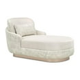 thumbnail image 3 of Michael Amini Aurora Faux-Suede Chaise Lounger  - Quarry/Moonlight, 3 of 14