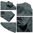 thumbnail image 6 of Delconic Men's Urban Stylish Casual Business Slim Fit Long Sleeve Button Up Dress Shirt with Pocket Gray S, 6 of 6