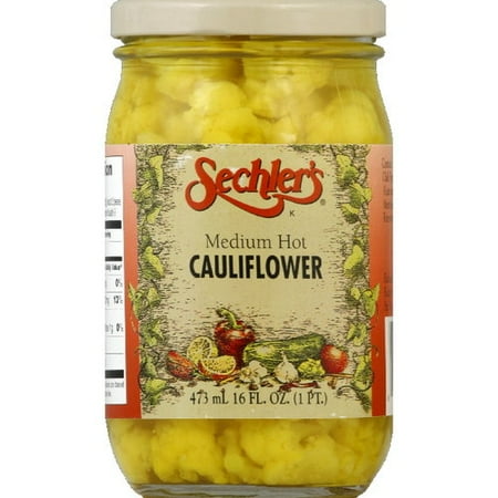 Sechler's Medium Hot Cauliflower, 16 Oz