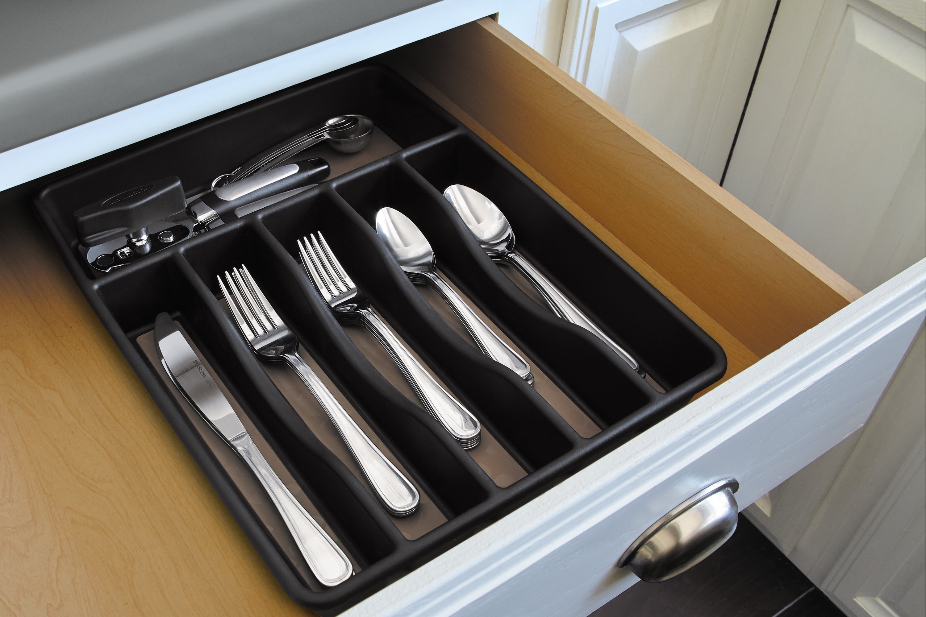 Rubbermaid Adjustable Cutlery Tray & Drawer Organizer 2974RDWHT, 1 - Kroger