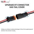 thumbnail image 3 of Kit de conectores JRReady de 2 pines Deutsch, 2 hilos DT Pigtail, negro, 3 of 6