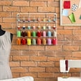 thumbnail image 6 of Set of 2 Wall Sewing Thread Rack Metal Thread Cone Holder Quilting 32 Spools, 6 of 9