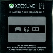 Xbox Live Gold 12-Month Membership - Limited Day One Edition with Bonus