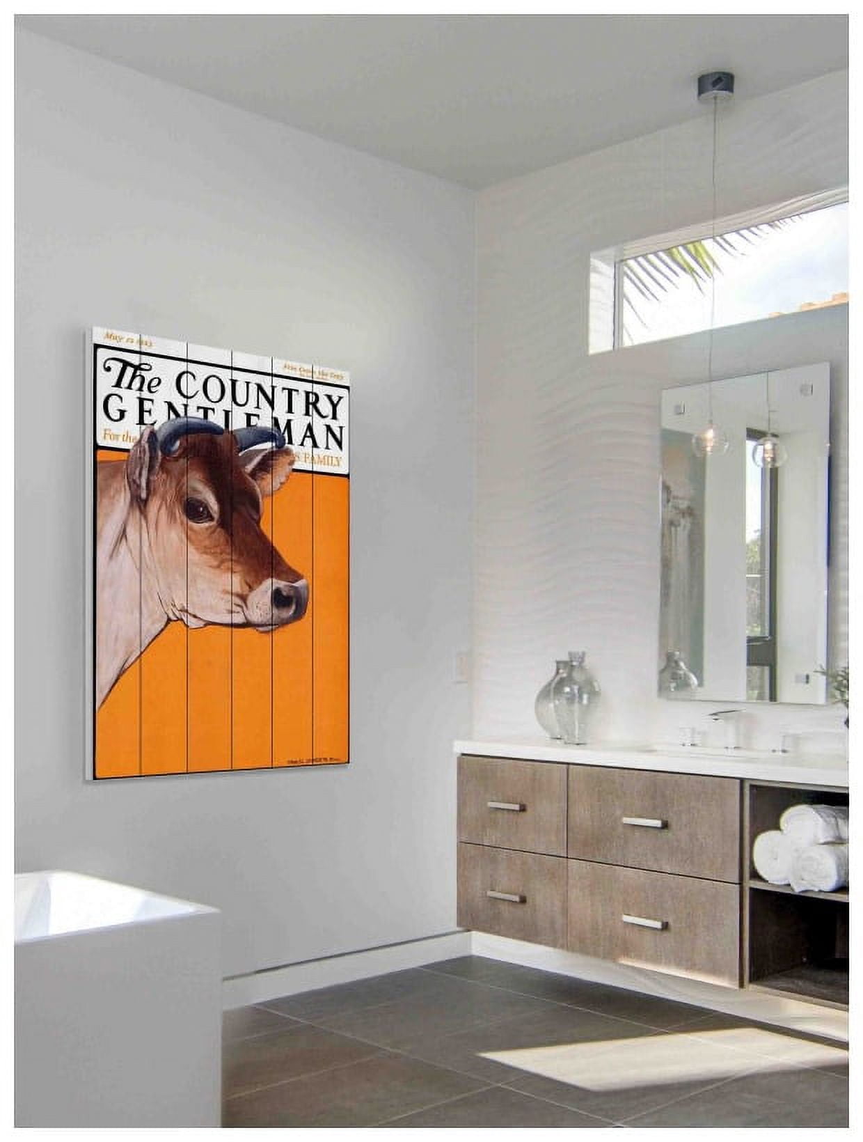Marmont Hill "CG Calf" Painting Print on White Wood