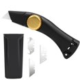 thumbnail image 1 of Cuchillo para techos Lizenoz de hoja fija negra con funda de almacenamiento, 1 of 6