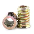 thumbnail image 2 of LHCER Screw-in Nut,20pcs Carbon Steel Hex Socket Drive Insert Nuts Threaded For Wood Furniture ,Insert Nut, 2 of 2