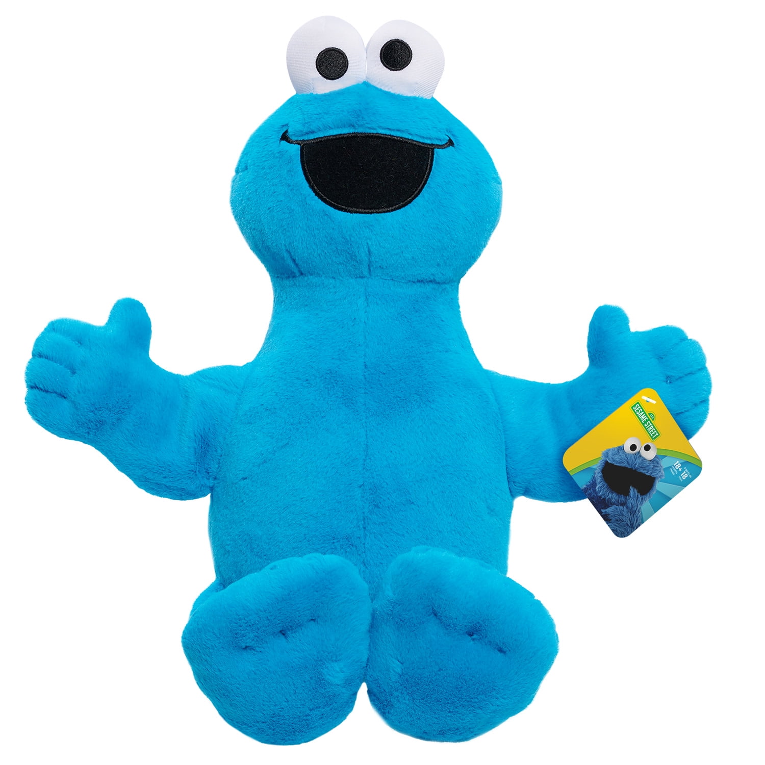 Sesame Street Large Plush Cookie Monster Baby and Toddler Toys, Ages 18 Months+