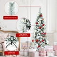 thumbnail image 2 of Patiojoy 6FT Slim Pencil Tree Hinged Artificial Christmas Tree W/471 Branches Tips, 2 of 9