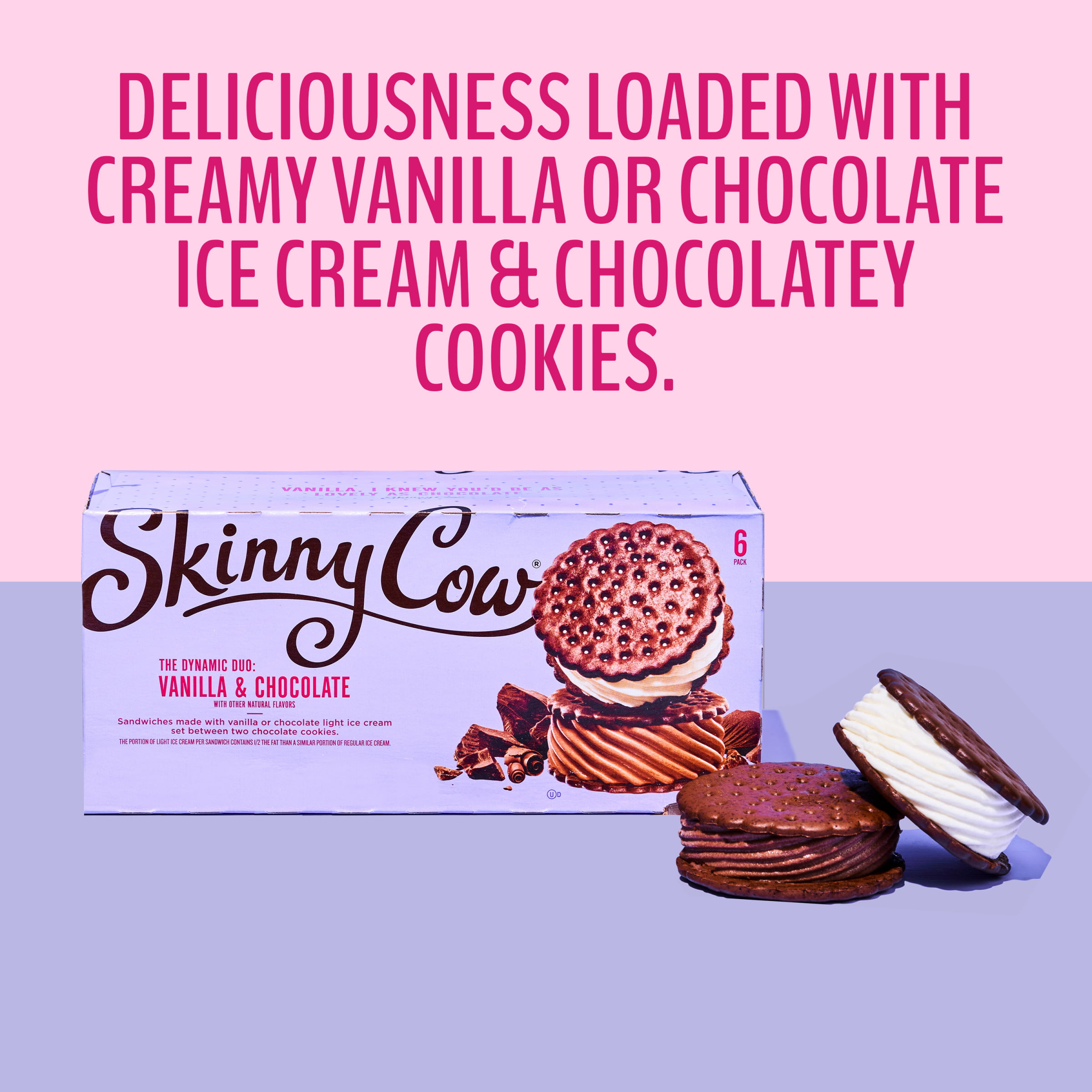 Skinny Cow Vanilla And Chocolate Ice