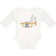 thumbnail image 3 of Inktastic Trumpet Marching Band Musician Gift Boys or Girls Long Sleeve Baby Bodysuit, 3 of 5
