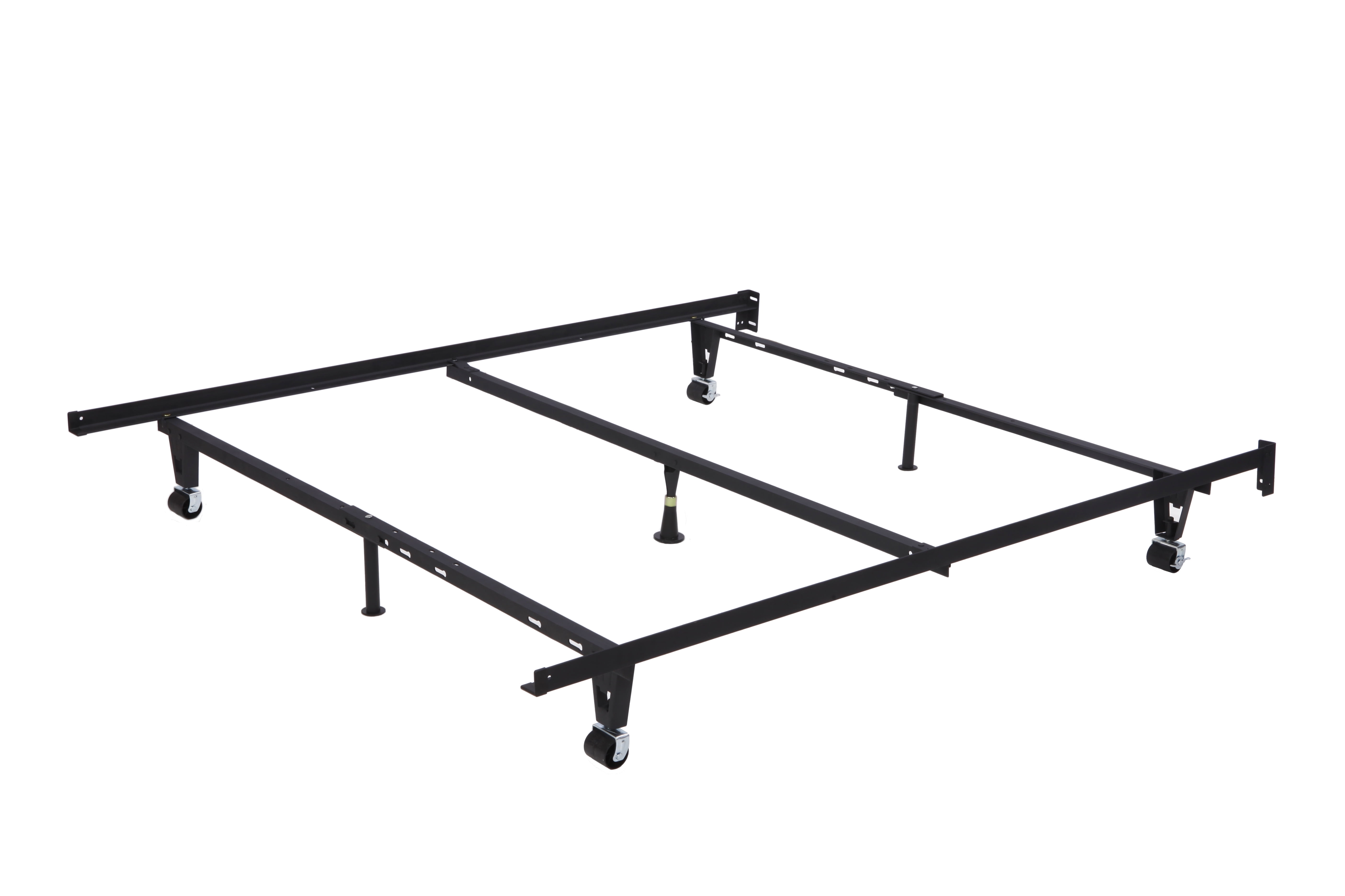 Queen Metal Thick Legs Bed Frame Black, Twin Xl Bed Rails