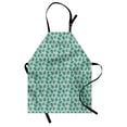 thumbnail image 1 of Botanical Apron, Continuous Pattern with Flourish Leafy Garden Swirls, Unisex Kitchen Bib with Adjustable Neck for Cooking Gardening, Adult Size, Sage Green Seafoam, by Ambesonne, 1 of 4