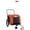 Orange and black, variant on vidaXL Pet Bike Trailer Bicycle Cargo Dog Stroller Oxford Fabric and Iron