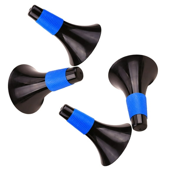 DECORNIJIA Training Safety Cone Black 4Pcs 9.3 x 6.7 x 1.6in