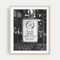 thumbnail image 2 of Do Not Empty Your Dog B&W - Manhattan New York Photography Humor Black and White Street Photography Quote Vintage Retro Unframed Wall Art Print 36 x 48 inches, 2 of 13