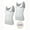 #1 White*2pc, variant on Mens Compression Shirts Shapewear Slimming Body Shaper Tank Top Vest Belly Control Undershirt Black XL