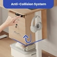 thumbnail image 2 of ModFusion Adjustable Height Electric Standing Desk with Drawers, Power Outlets, LED Lights & Monitor Stand - Oak, 2 of 13