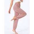 thumbnail image 3 of DARING DIVA Women's Elastic Waist Wide Leg Lounge Pants L Pink, 3 of 7