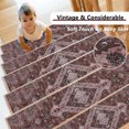 thumbnail image 4 of Aonewoe Non Slip Stair Treads for Wooden Steps Indoor, 15 Pack 8"x30" Carpet Stair Treads with Rubber Backing, Stair Runner for Kids Elders and Dogs, Boho Stair Rugs for Home Decor, 4 of 8