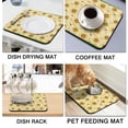 thumbnail image 4 of Washable Rubber Sunflower Cute Floral Dish Drying Mats for Kitchen Counter Home Large Coffee Bar Pad Accessories and Decor for Utensils Stemware 16''x18'', 4 of 7