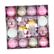 thumbnail image 5 of 44 bolas de Navidad para árbol de Navidad, adornos surtidos, adornos para manualidades, decoraciones, bolas de Navidad Ángel blanco rosado, 5 of 9