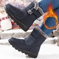thumbnail image 2 of Jamicy Snow Boots for Women Winter Shoes Waterproof Warm Plush Lined Mid-Calf Winter Boots with Non-Slip Outsole for Cold Weather, 2 of 7