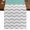 Gray turquoise, variant on Grey Chevron 48 Inch Table Runner, Geometric Ocean Abstract Wavy Striped White Farmhouse Dresser Scarf Cotton & Linen Tablerunner for Dining/Kitchen Island/Holiday Party Décor 13" x 48"