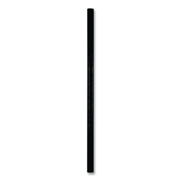 Hoffmaster 61612099 5.75 in. Aardvark Paper Straws - Black (3200/Carton)