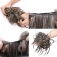 thumbnail image 3 of MY-LADY Messy Hair Bun Donut Bun Curly Wavy Synthetic Ponytail Extensions Hairpieces Hair Scrunchies Wraps Chignon for Women Girls (Grey/Brown/Silver/Black), 3 of 8