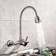 thumbnail image 3 of Grifo de cocina Grifo de fregadero de acero inoxidable 304 montado en la pared Grifo de fregadero giratorio 360 con manguera flexible (hy), 3 of 5